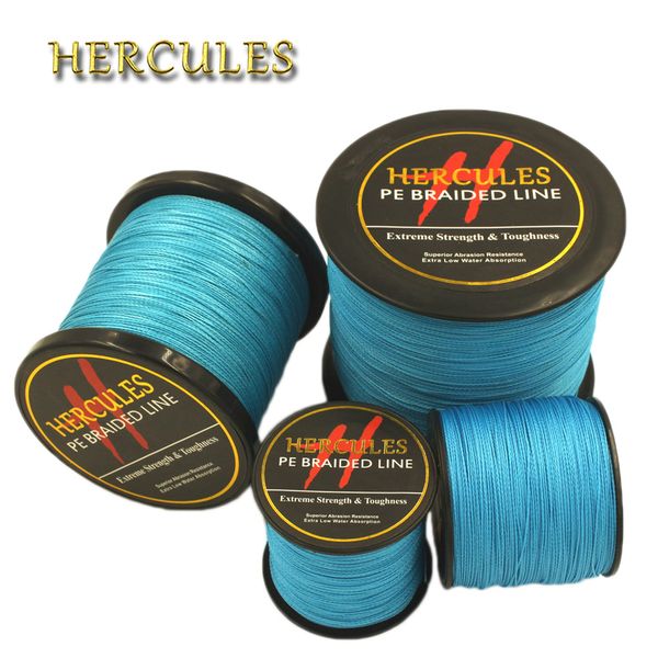 

hercules 4 strands 100m 300m 500m 1000m 1500m 2000m pe blue braided fishing line sea saltwater carp fishing weave super strong