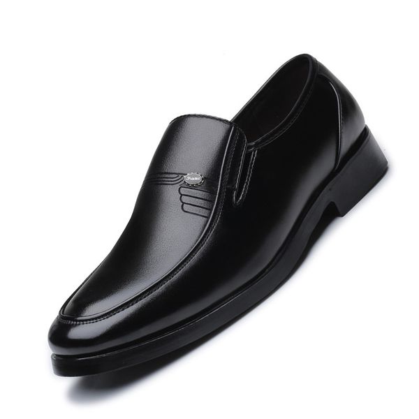 

black mens wedding loafers men business shoes leather formal shoes men office oxford zapatos de vestir para hombre 2020