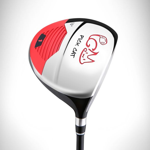 

crestgolf pickcat children's golf 1# driver, 5# fairway wood, titanium alloy head, right handed golf club for 3-12 years old kid