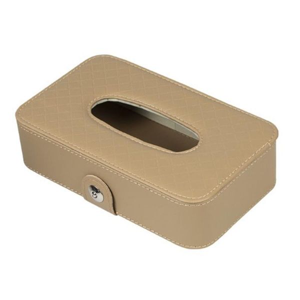 

1pc car tissue box paper holder leather universal 21x12x6.3cm interior