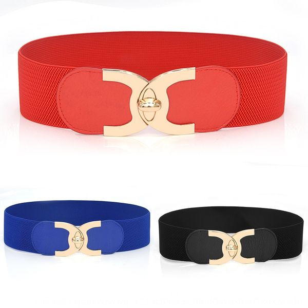 

wind elastic waistcoat button decorative wide women's dress vest button vest belt wide waistcoat versatile dress belt, Black;brown