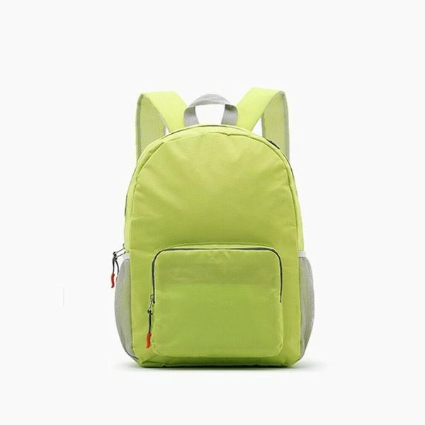 

casual solid color backpack outdoor travel portable collapsible canta female shoulder bag