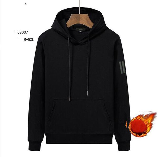 

tactory outlet adldas brand hooded men's hoodies & sweatshirts trend street hop men's neck sweater letters printed loose casual ho, Black;brown