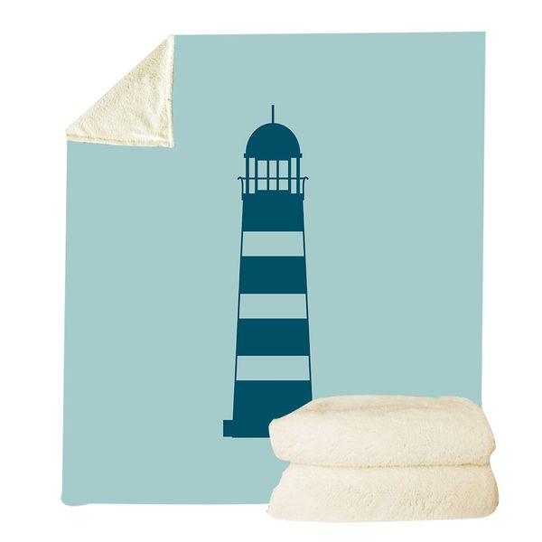 

mint green color sofa bed living room decor cover throw blanket marine life watchtower ocs seabird print portable couverture