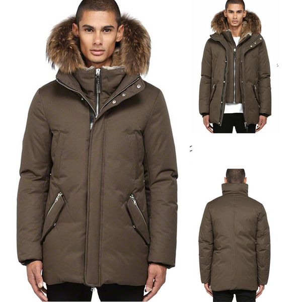 

canada winter warm clothing jackets mac edward-f4 winter down jacket thick men's down jacket for men, Black