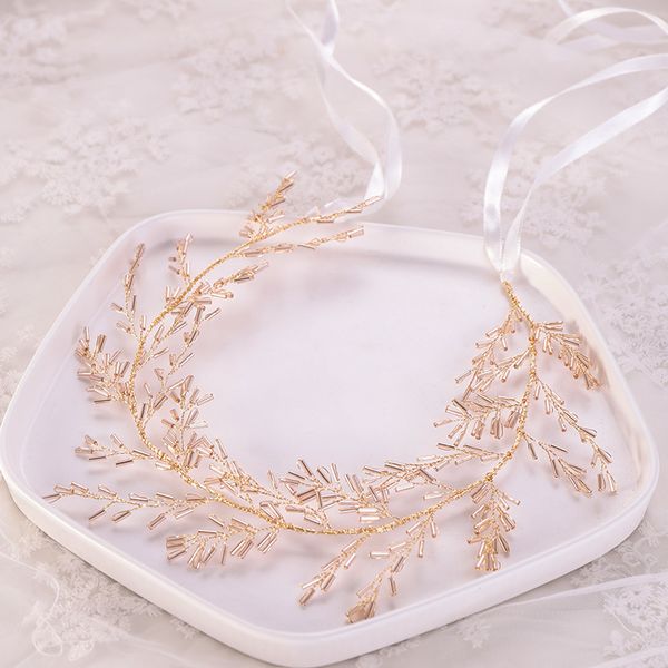 

серебро золото кристалл тиара украшения для волос ручной работы ободки женщины свадебные ободки головной убор свадебные аксессуары для волос, Golden;white