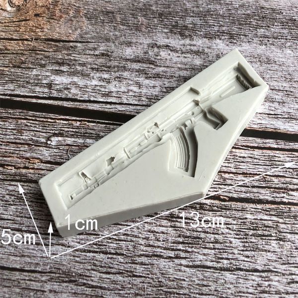 

new toy gun shape fondant cake silicone mold candy chocolate molds cookies mould biscuits baking cake decoration tools