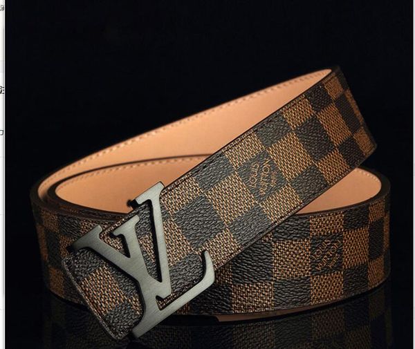 

fbhsf new fashion mens business belts luxury ceinture automatic buckle genuine leather belts for men waist belt ing, Black;brown