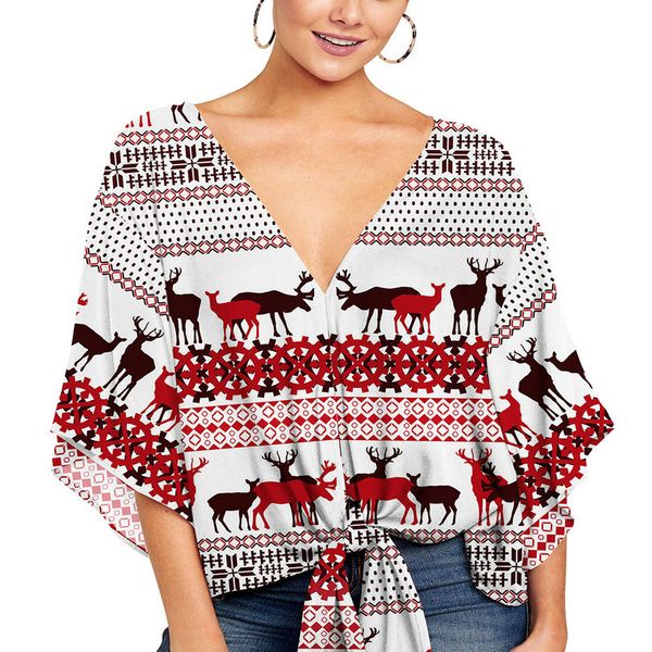 

женской спортивной glow яркого bat рукав goldray madra кимоно wrap блуза симпатичный tops для женщин svayg, White