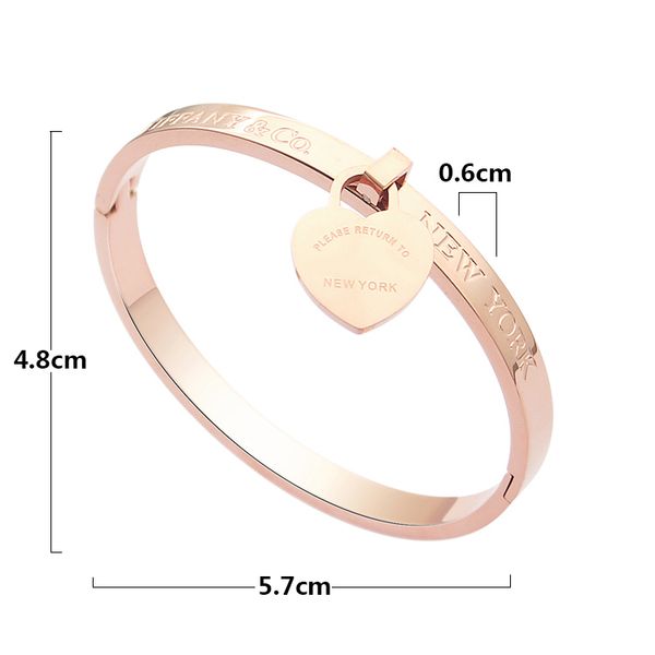 

2020 tbb30 fashion bangle official new arrival stainless steel for women birthday gift stone tt bangle popular gift, Gray