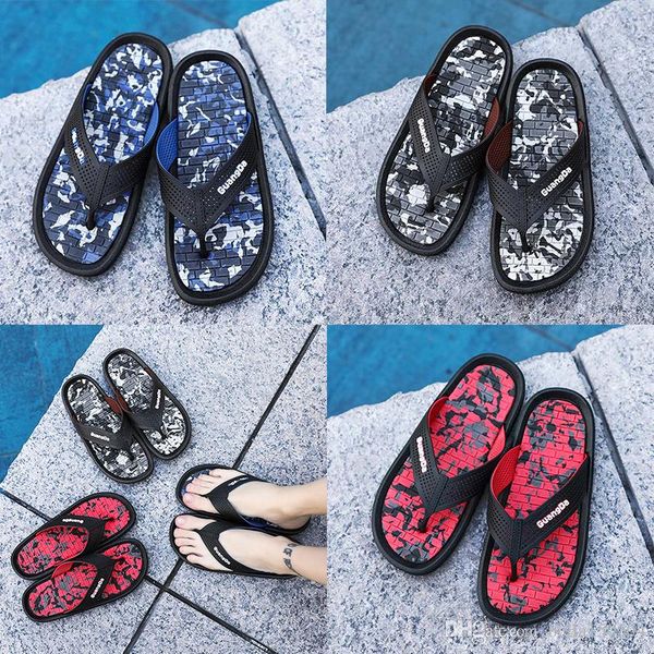 

designer brand sandals men sandals striped sandals black red speckle slippers flip flops summer wading shoes beach slippers