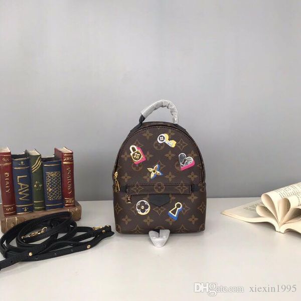 

2019 new style palm springs mini lovers backpack monogrram reverse rucksack haversack genuine leather sports backpack m44367