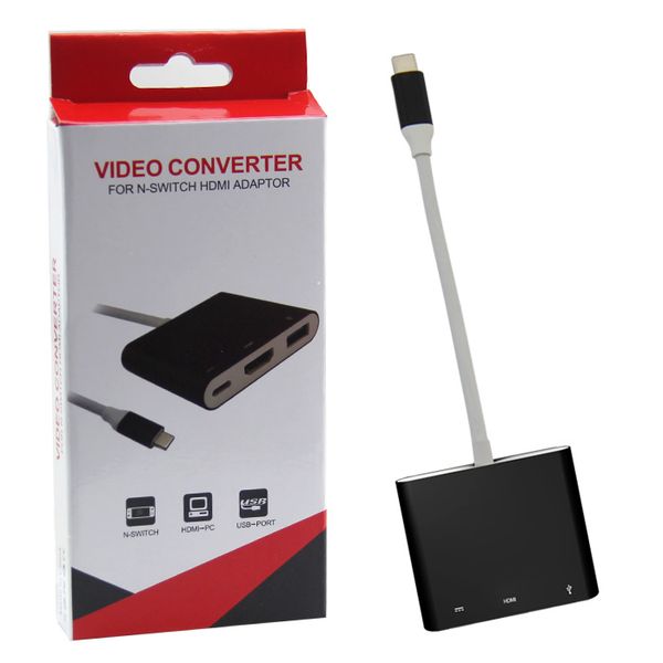 

dhl brand new usb-c type-c to hdmi adapter video converter for ninten do ns switch hdmi adaptor