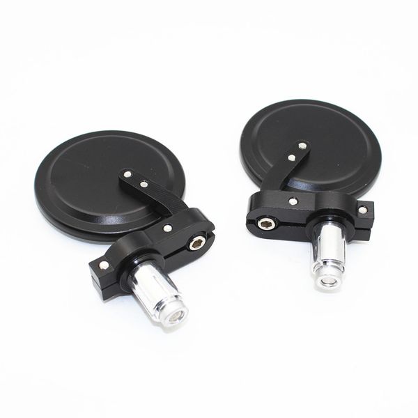 

2pcs universal motorcycle mirror aluminum black 22mm handle bar end rearview side mirrors motorcycle accessories