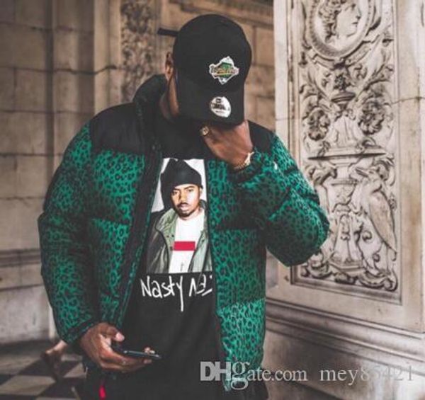 

11fw n f x box logo leopard down jacket classic anti-cold windproof men women couple down jacket hfxyyrf005, Black