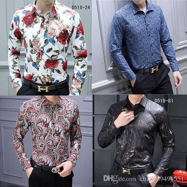 

новой марка повседневной мода харадзюк платье костюм рубашка мужчина престижной тонкая рубашка medusa черное золото необычные 3d печать руба, White;black