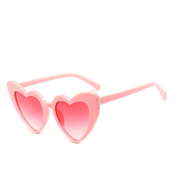 

cute heart sunglasses women brand designer cat eye sun glasses retro love heart shaped glasses ladies shopping sunglass uv400, White;black