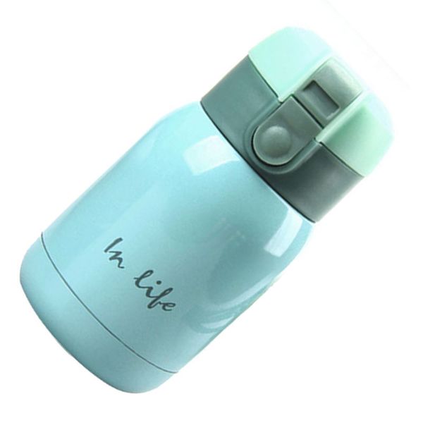 

mini stainless steel big belly thermos bottle(sky blue)200ml