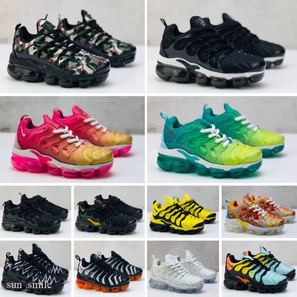 

2019 kids tn plus designer shoes sports running shoes children boy girls trainers tn sneakers classic outdoor toddler shoes 24-35, Black;brown