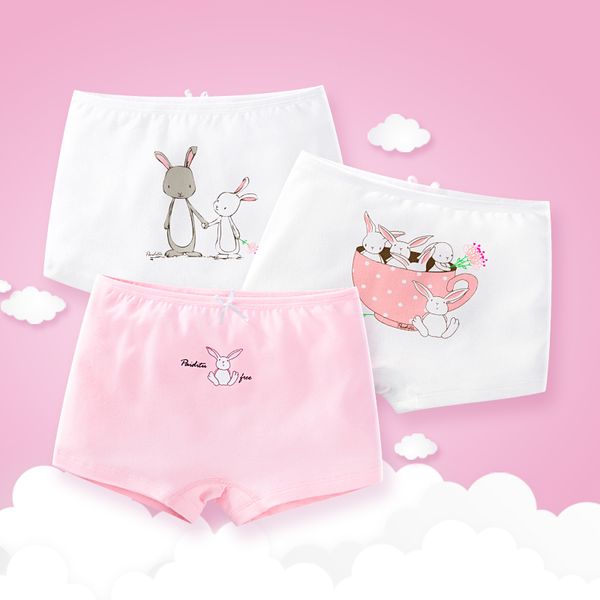

3pcs/lot children girls cotton panties lovely cartoon printed baby underwear boxer briefs panties, Camo