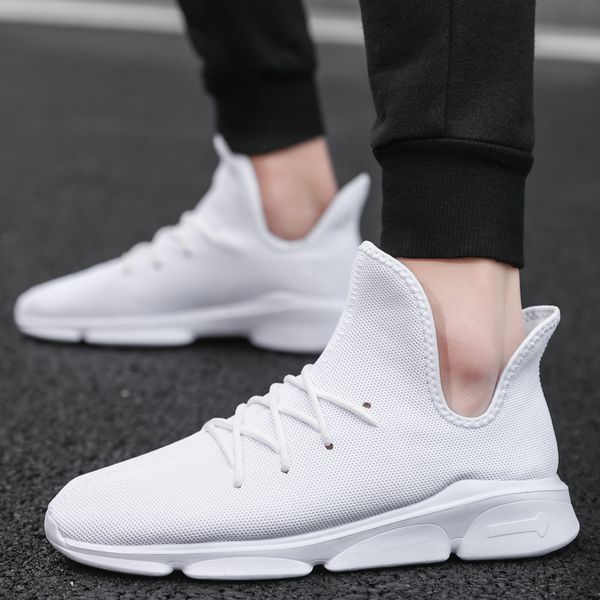 

summer casual men sneakers fashion non-slip men's shoes breathable lightweight male shoes mesh comfortable big size men, Black