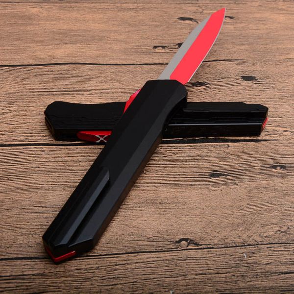 

Red Munroe Cypher D/A D2 Blade outdoor Custom Automatic UT 122 121 Tactical knife aluminum handle EDC Tools Survival Rescue knives P932M F