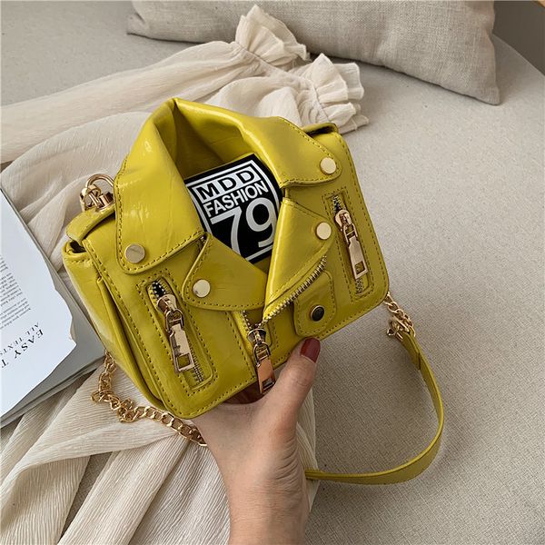 

european fashion famous brand designer motorcycle bags jacket shape shoulder messenger bag pu leather luxury handbag sac mx200327