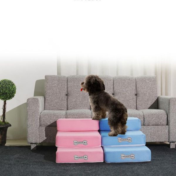 Haustier Treppen Matte Spielzeug Haustier Bett Treppen Welpen Katze Bett Kissen Matte 2 Schritt Falten Atmungsaktive Mesh Sofa Rampe für Hund Katze Traning245N