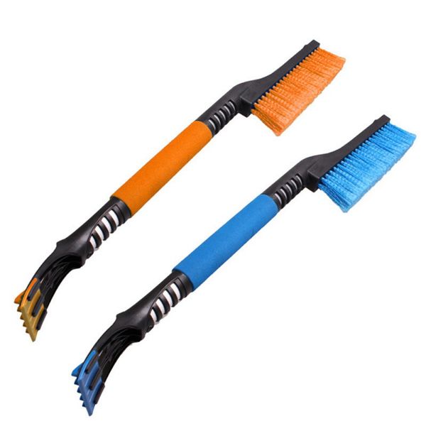 

winter 2 in 1 car snow ice scraper snowbrush shovel removal brush clean tools with eva cotton handle