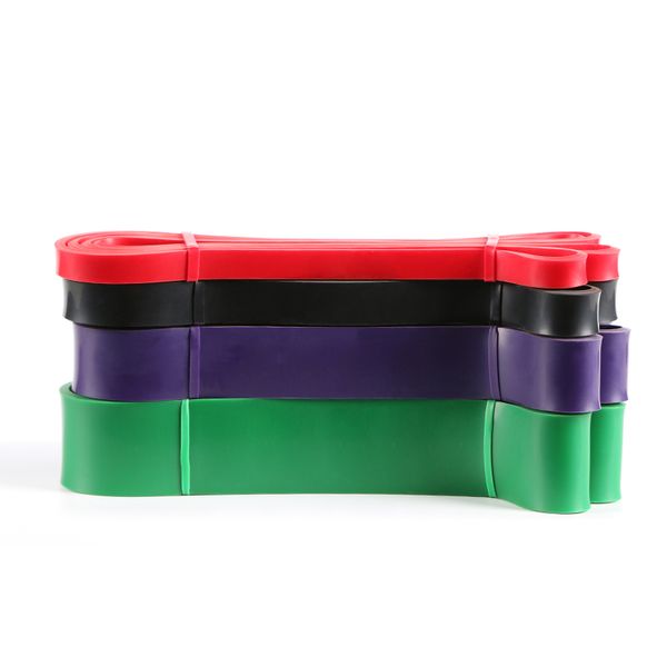 

fitness resistance bands rubber pull up bands gym strength training equipment 208cm power latex band loop strap set