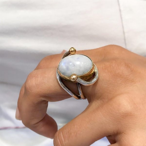 

ађенине handwork moonstone лђннй камен еѬебѬное коло, Golden;silver