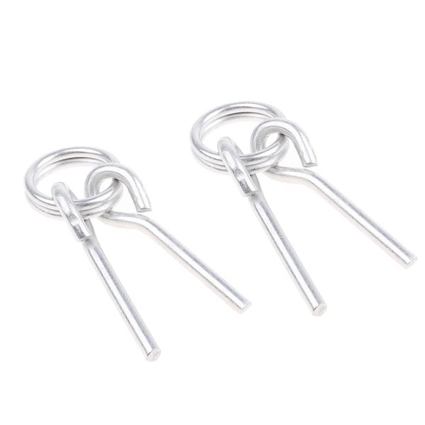 

2pcs awning tent poles rings with 2 pins camping caravan hiking outdoor travel