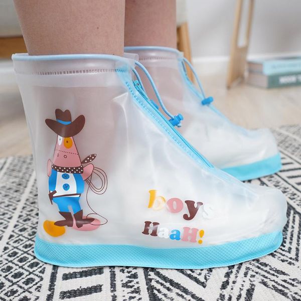 

children anti-slip rain shoe covers outdoor rainy day waterproof protector shoes boot cover overshoes thicken shoe covers fn60, White;pink