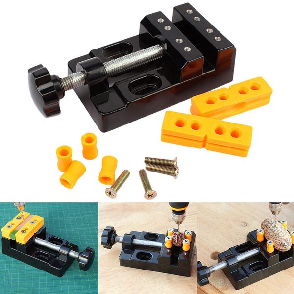 

mini table vise jaw carving bench clamp drill press vice micro clip adjustable flat pliers diy jewelry hand tools #ng