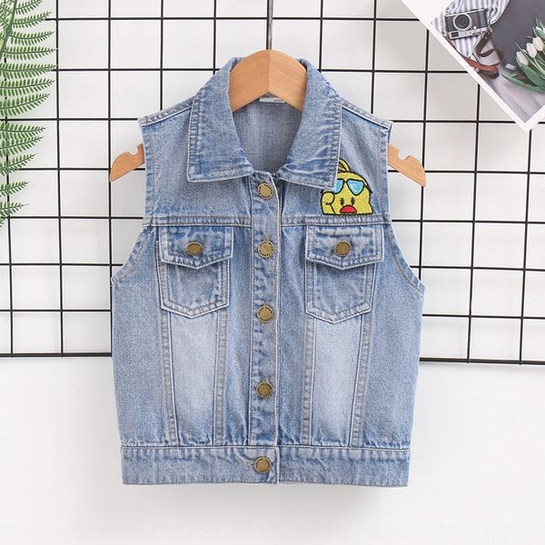 

2019 autumn boys' waistcoat lapel denim children's clothing 2019 children's clothing vest autumn boys' waistcoat lapel d, Camo