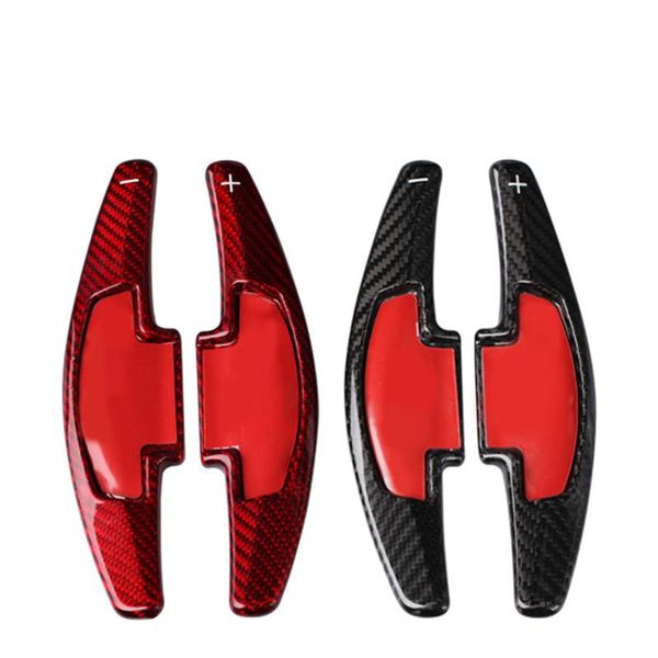 

for spirior cdx car steering wheel shift paddle shifter trim cover real carbon fiber dsg
