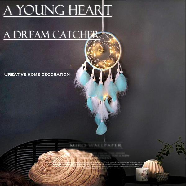 

christmas decorations for home natal dream catcher feathers night light wall hanging room home decor christmas gift navidad b7