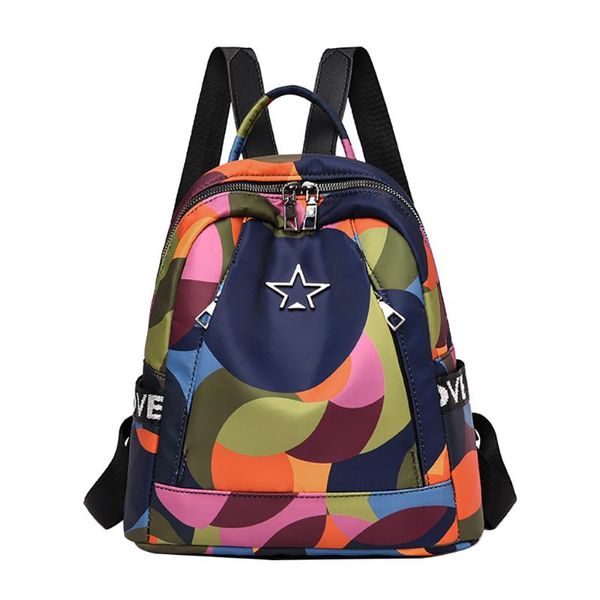 

women casual daypack oxford cloth female backpack hit color travel student bag backpack mochilas