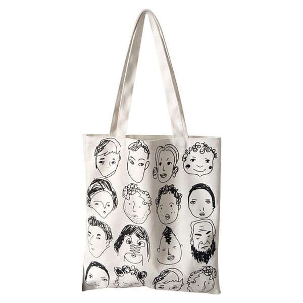 

fashionreusableshopping сумка женской моды холст tote сумка печать эко сумка мультфильм болс де compras shopper сумка плеча #hy