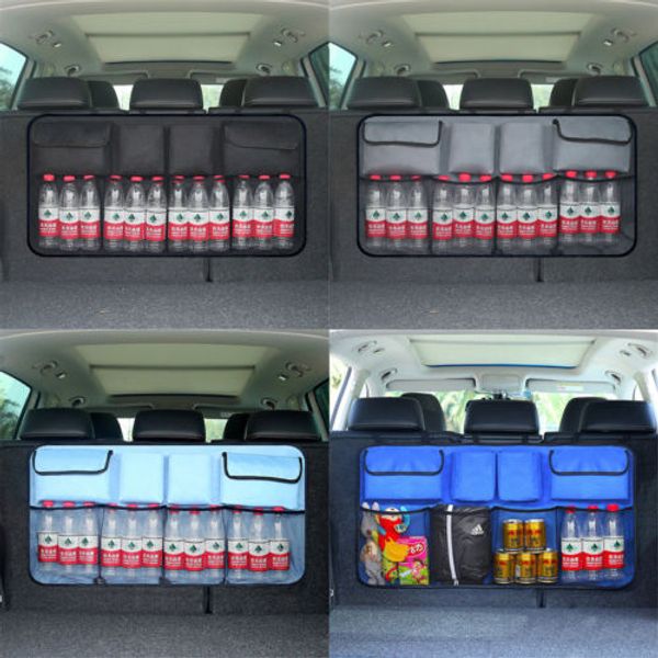 

1pcs universal auto car organizer trunk rear back seat storage bag mesh net pocket
