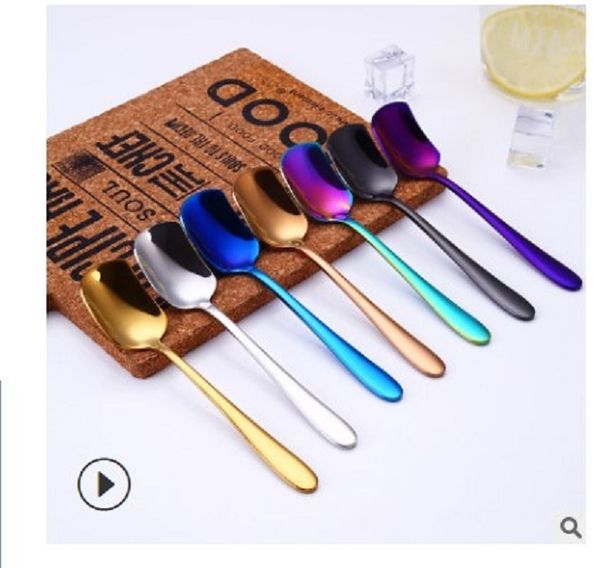 

2020 sale 304 stainless steel ice cream spoon creative mixing coffee spoon stainless steel coffee spoon l gift