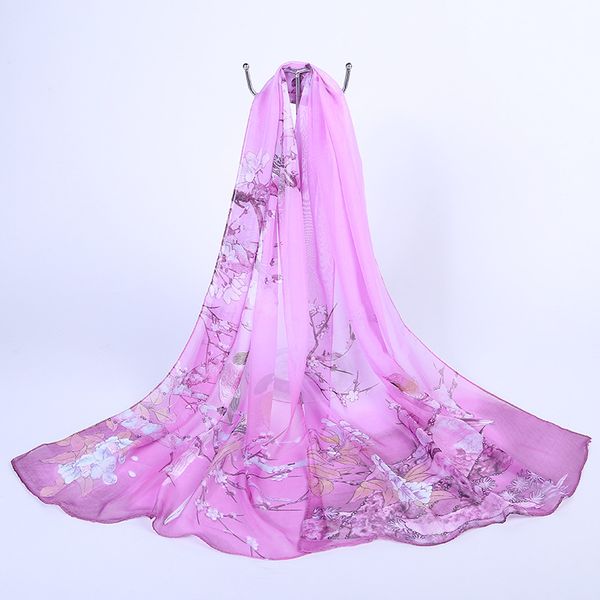 

fashion women elegant spring long leopard shade shawl scarf wrap butterfly chiffon scarves relogio bird feminino soft breathable, Blue;gray
