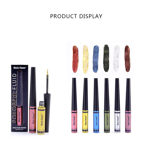 

eyeliner glitter liquid eyeliner waterproof brightening eyes makeup shimmer fluid eye liner pencil long lasting cosmetic