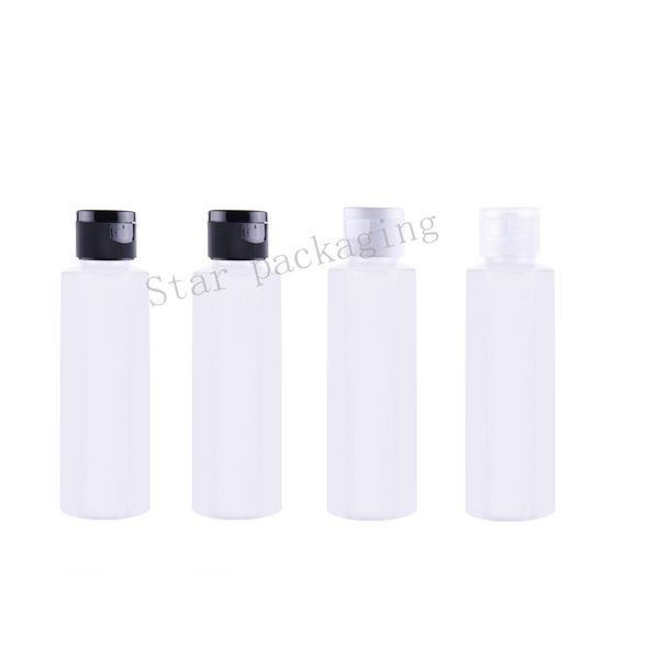 100 ml ronde witte plastic flessen 100 ml flip-dop olie lege flessen cosmetische flessen parfumcontainers