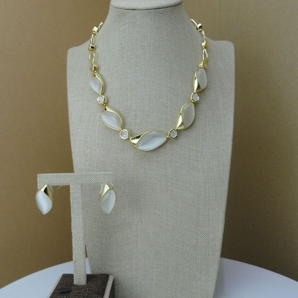 

yuminglai latest design dubai costume jewelry sets with rhinestones fhk7280, Silver