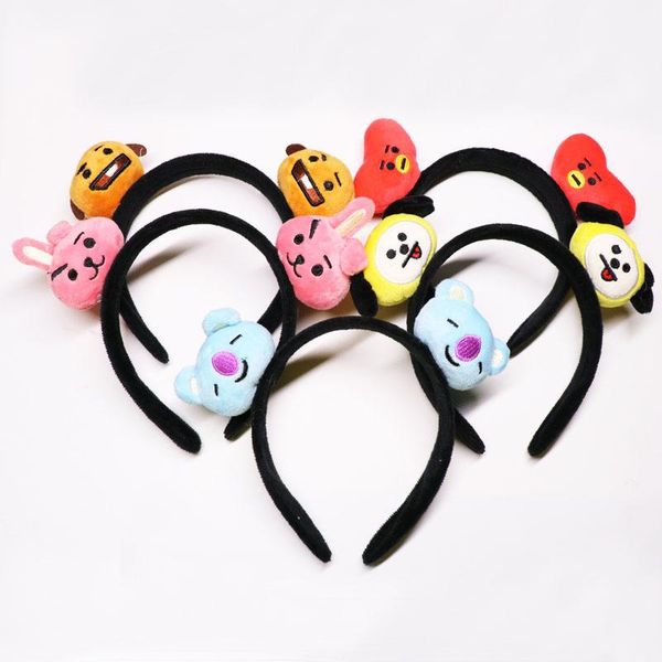 

bangtan boys bts pt21 8cm plush doll girl cute hairpin rj cooky chimmy shooky koya for children kids gift, Blue