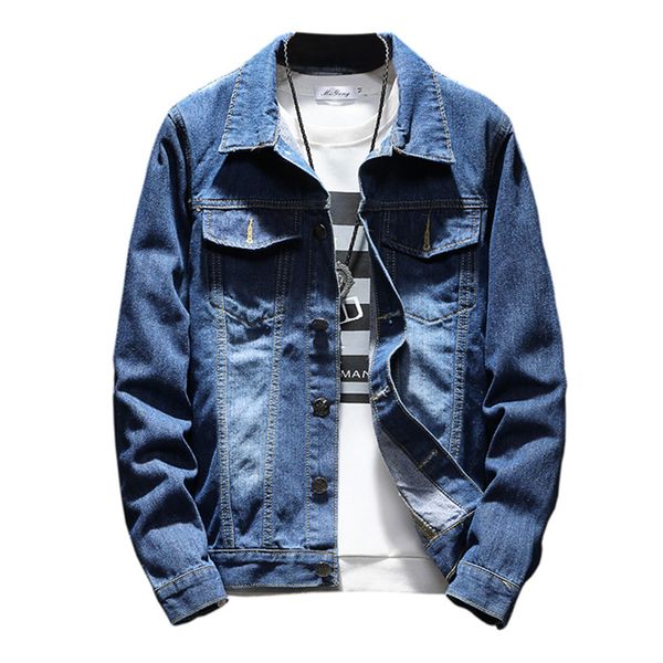 

2019 autumn winter men jean jacket clothing denim jacket fashion mens jeans jackets outwear male cowboy jaqueta jeans masculina, Black;brown
