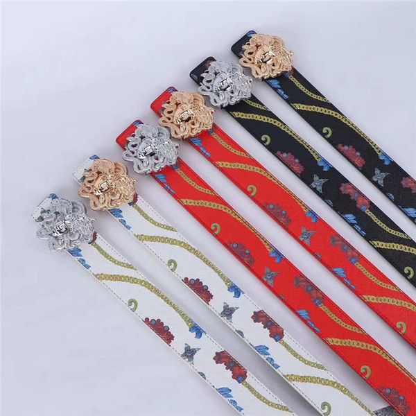 

versace belt medusa женские ремни роскошный бренд кожаный ремень роскошный высококачественный модный бренд кожаный ремень мода металлическая, Black;brown
