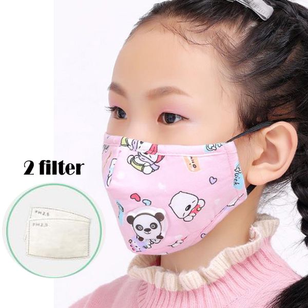 

dhl kids mask n95 детские мультяшные маски для лица с дыхательным клапаном pm2.5 anti virus haze пылезащитная защитная маска с 2 фильтрами