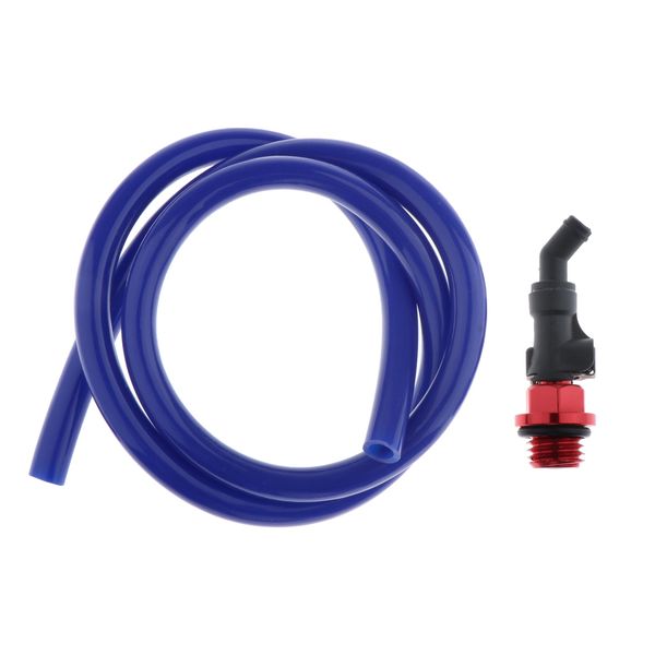

radiator screw w/ drain plug w/ hose blue for yamaha lc135 ex5 rs150 y15z
